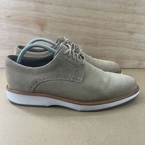 Allen Edmonds Brooklyn Light Men Size 10 Shoes Light Brown Suede Derby Oxford